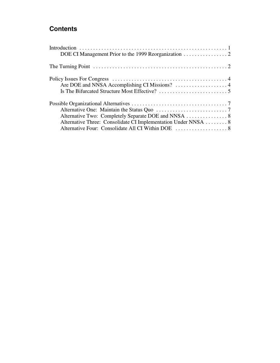 [20050308]RL31883_能源部反情报改革：政策问题和组织备选方案.pdf_第3页