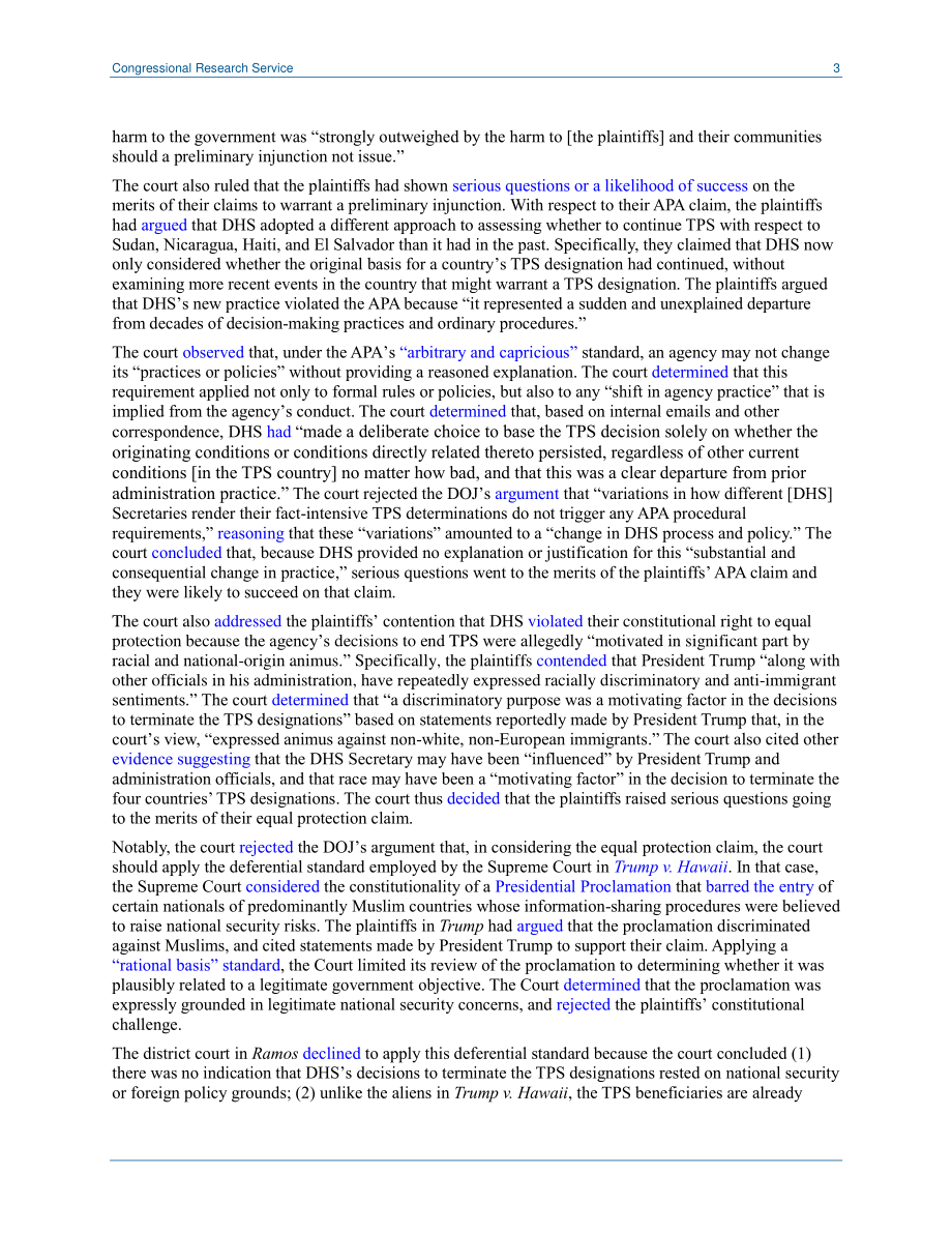 [20190318]LSB10215_联邦地区法院禁止国土安全部终止临时保护身份 .pdf_第3页