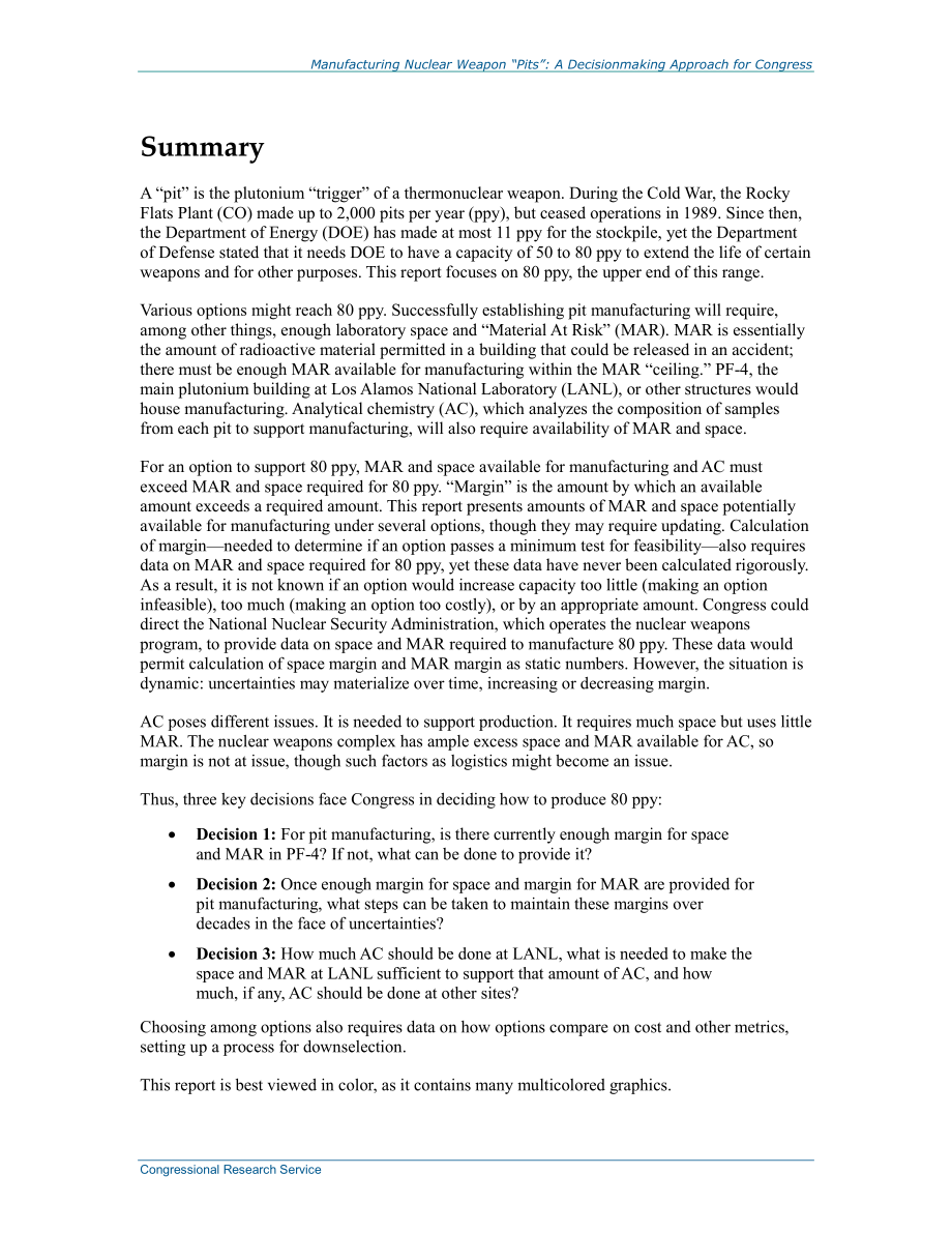[20140815]R43685_制造核武器“弹芯”：国会的决策方法.pdf_第2页