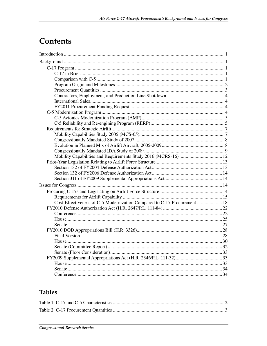 [20100406]RS22763_空军C-17飞机采购：国会背景和议题.pdf_第3页