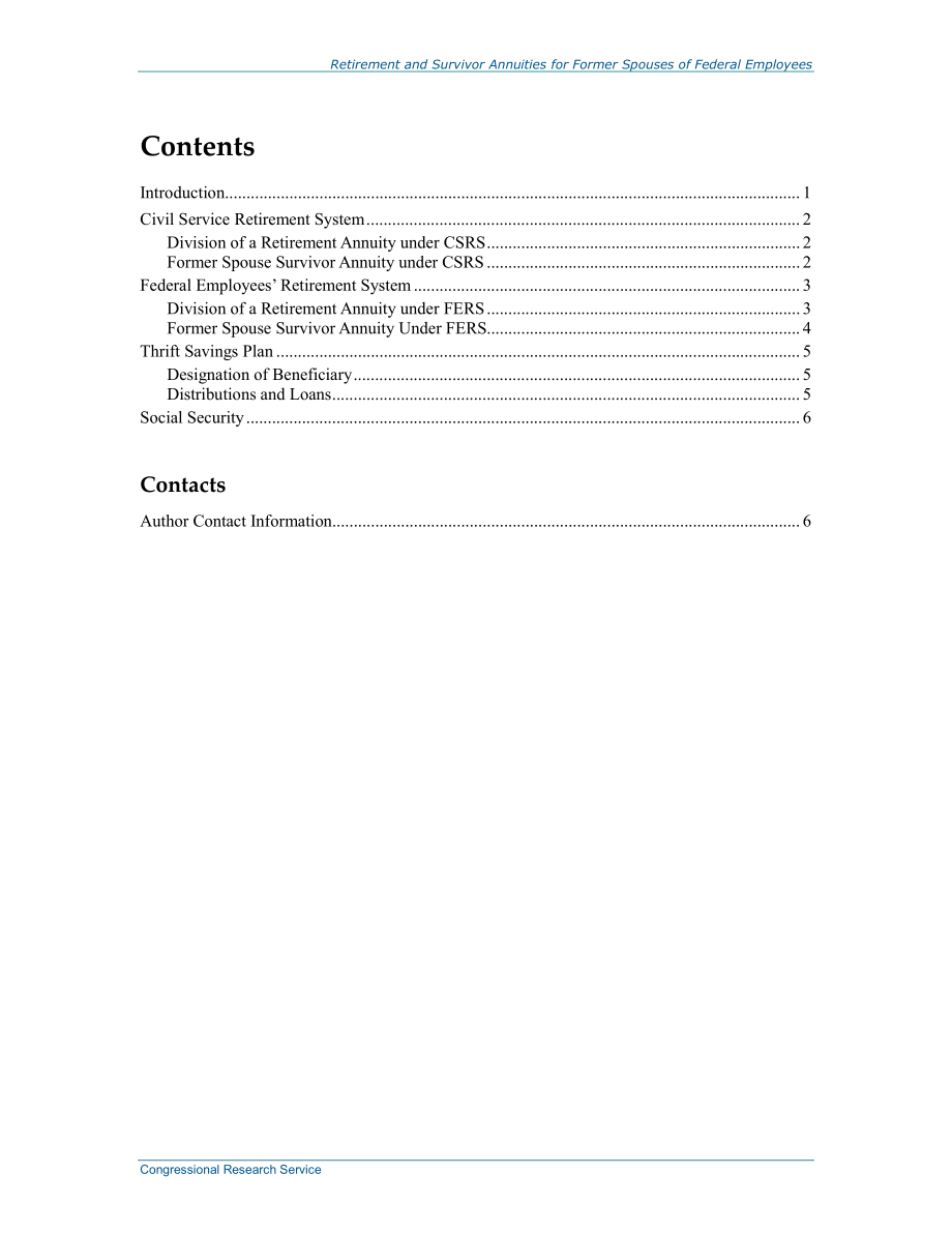 [20140407]RS22856_联邦雇员前配偶的退休和遗属年金.pdf_第3页