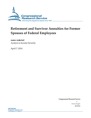 [20140407]RS22856_联邦雇员前配偶的退休和遗属年金.pdf