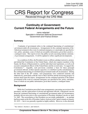 [20050805]RS21089_政府的连续性：当前的联邦安排和未来.pdf