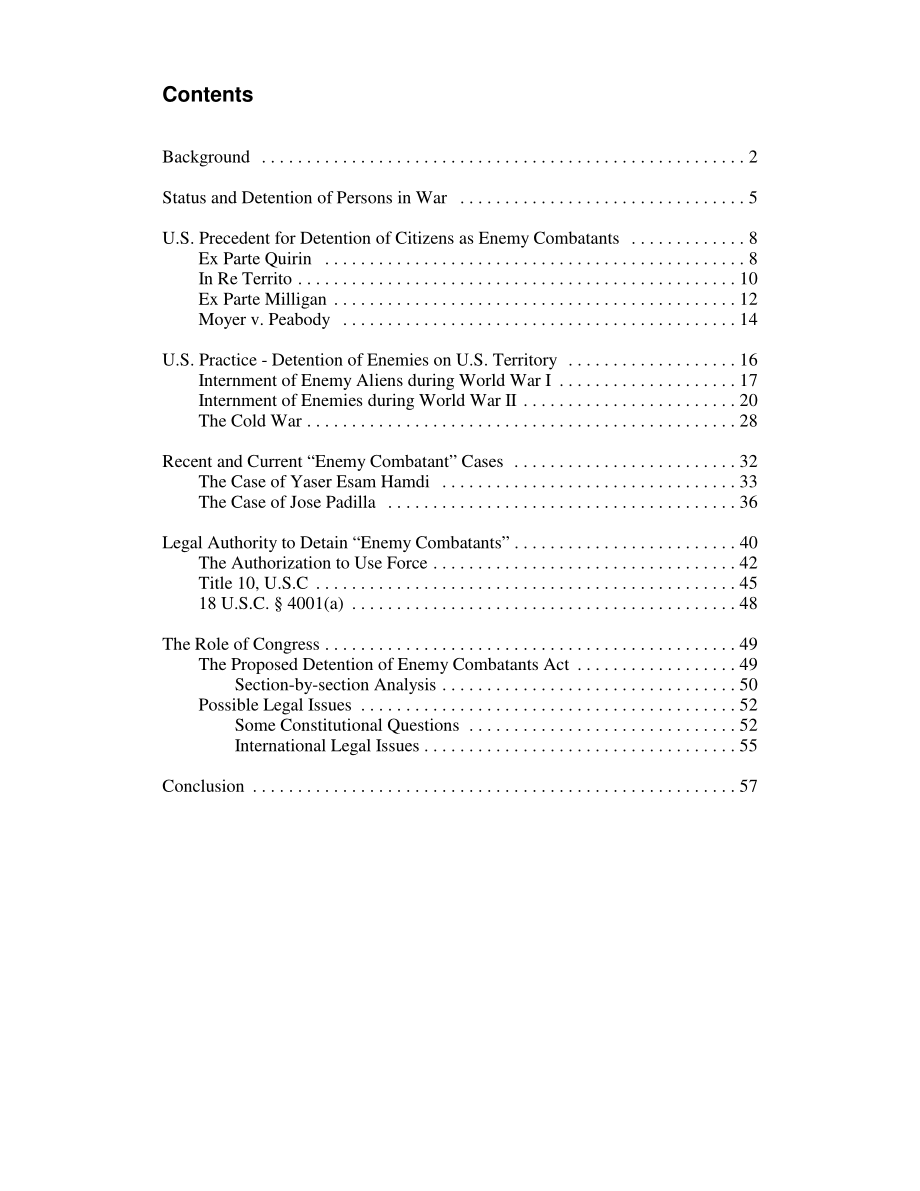 [20050331]RL31724_作为敌方战斗人员拘留美国公民.pdf_第3页