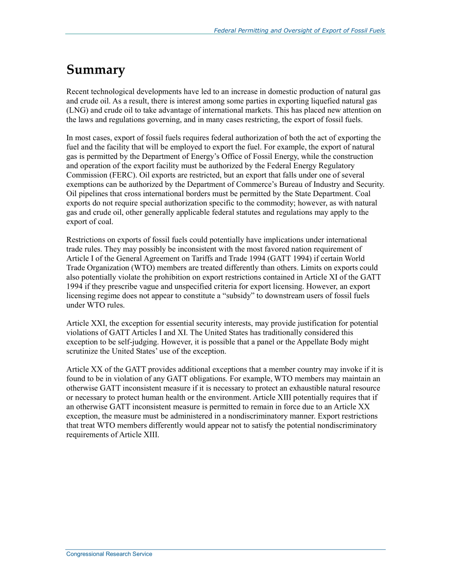 [20140804]R43231_化石燃料出口的联邦许可和监督.pdf_第2页