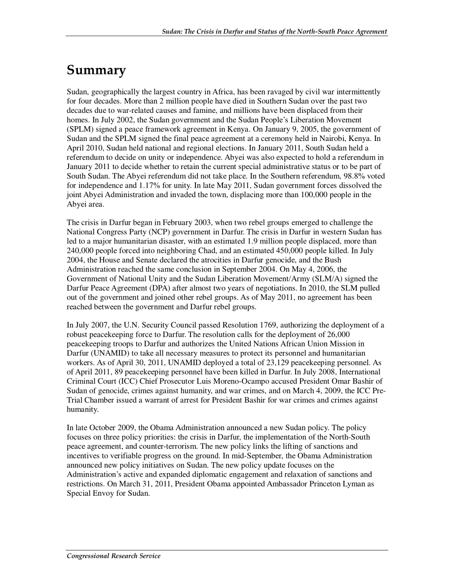 [20110615]RL33574_苏丹：达尔富尔危机与南北和平协议的现状.pdf_第2页