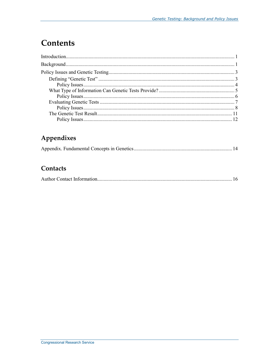 [20150302]RL33832_基因检测：背景和政策问题.pdf_第3页