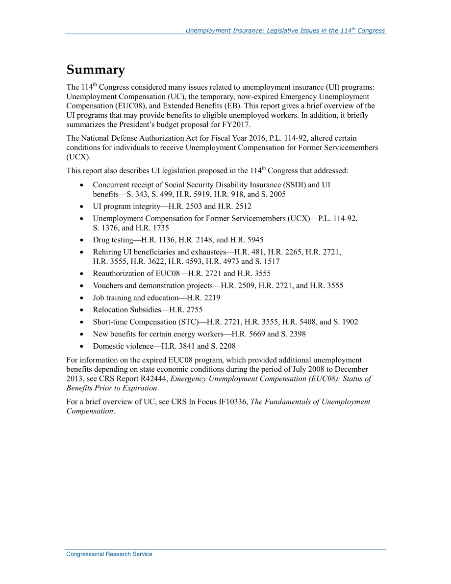 [20170428]R43993_失业保险：第114届国会的立法问题.pdf_第2页