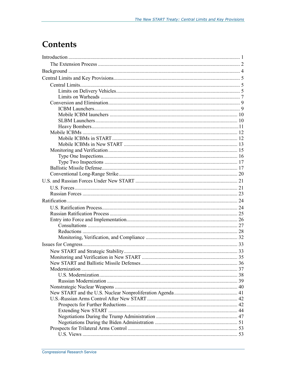 [20220202]R41219_新的《削减战略武器条约》：中央限制和关键规定.pdf_第3页