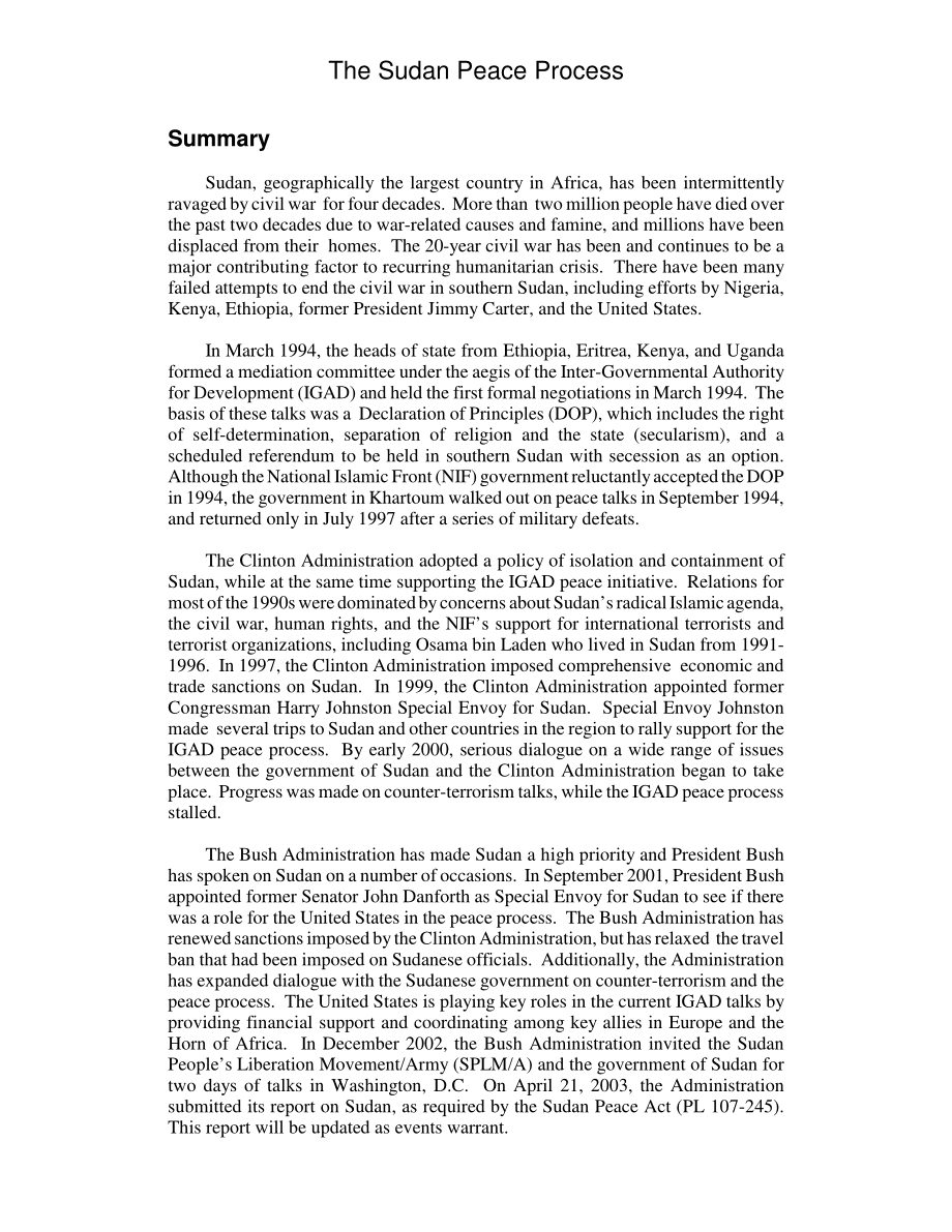 [20030604]RL31947_苏丹和平进程.pdf_第2页