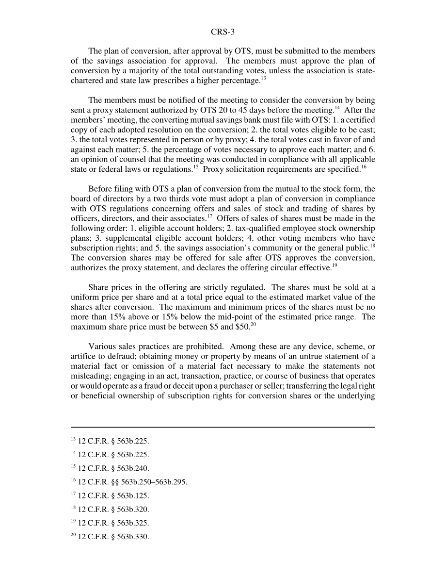 [20060614]RS22457_储蓄协会从共同所有制转换为股份所有制：当前法律程序.pdf_第3页