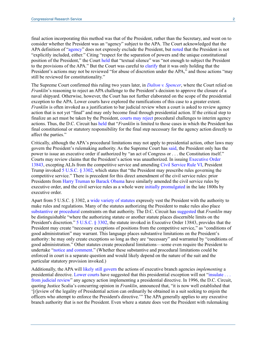 [20180718]LSB10172_总统可以通过行政命令修改法规吗？.pdf_第2页
