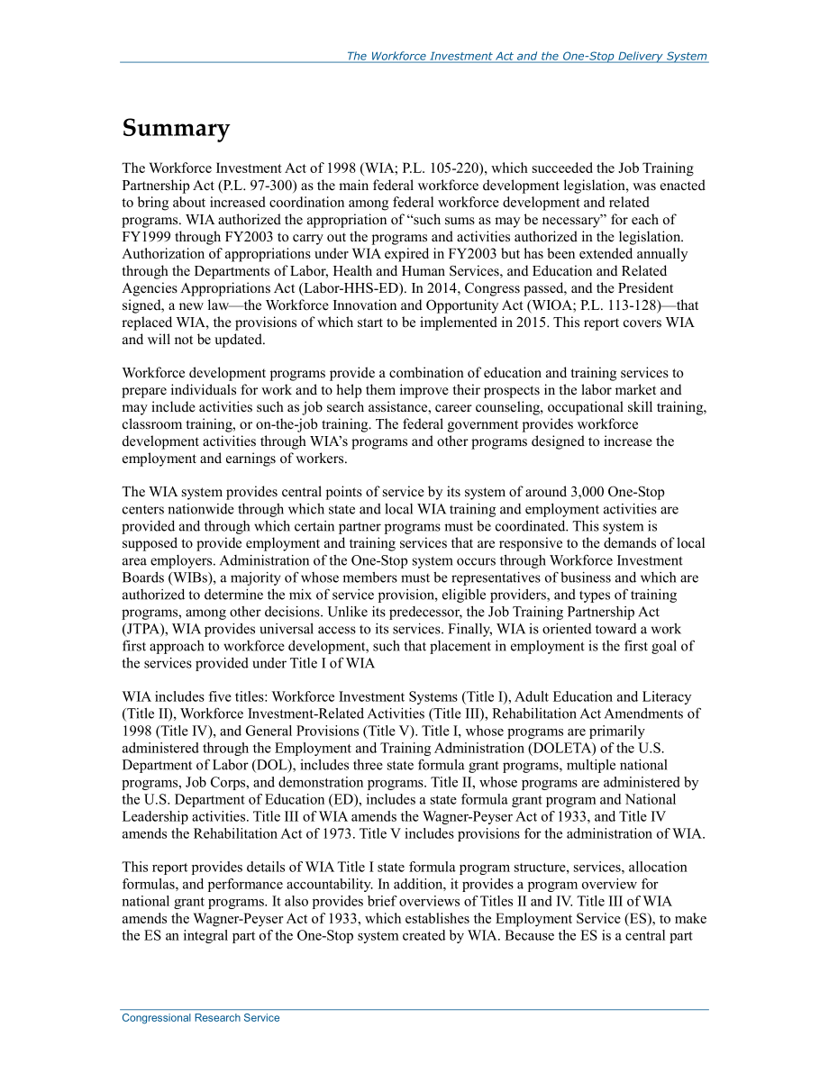 [20150113]R41135_劳动力投资法案和一站式交付系统.pdf_第2页