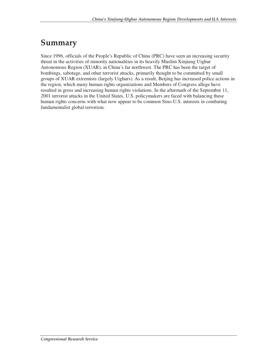 [20010928]RS20476_中国新疆维吾尔自治区：发展和美国利益.pdf_第2页