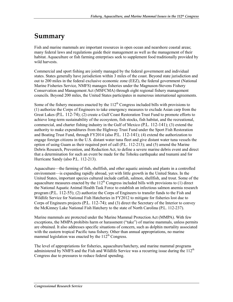 [20130122]R41613_第112届大会渔业、水产养殖和海洋哺乳动物问题.pdf_第2页