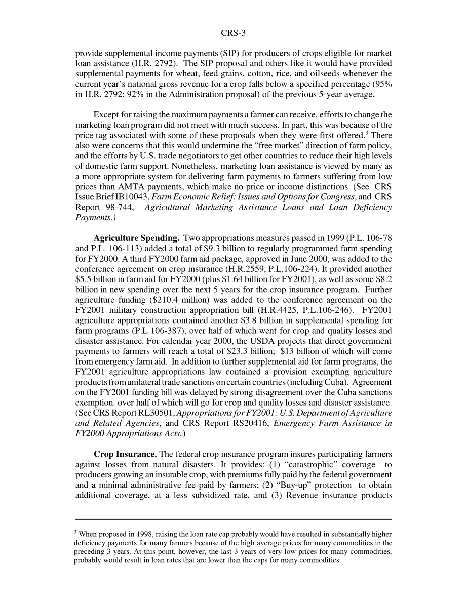 [20001215]RS20452_农业和第106届大会：主要问题概述.pdf_第3页
