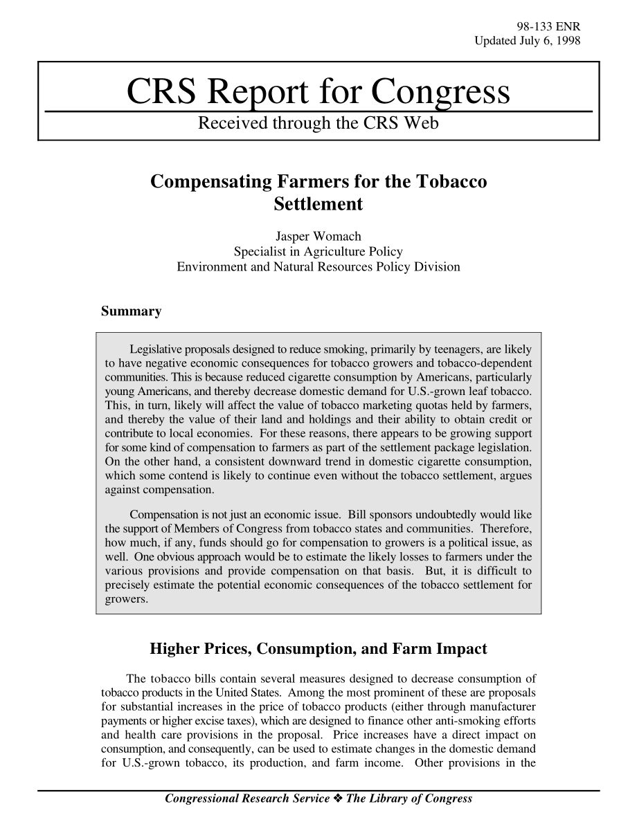 [19980706]98-133ENR_为烟草结算补偿农民.pdf_第1页