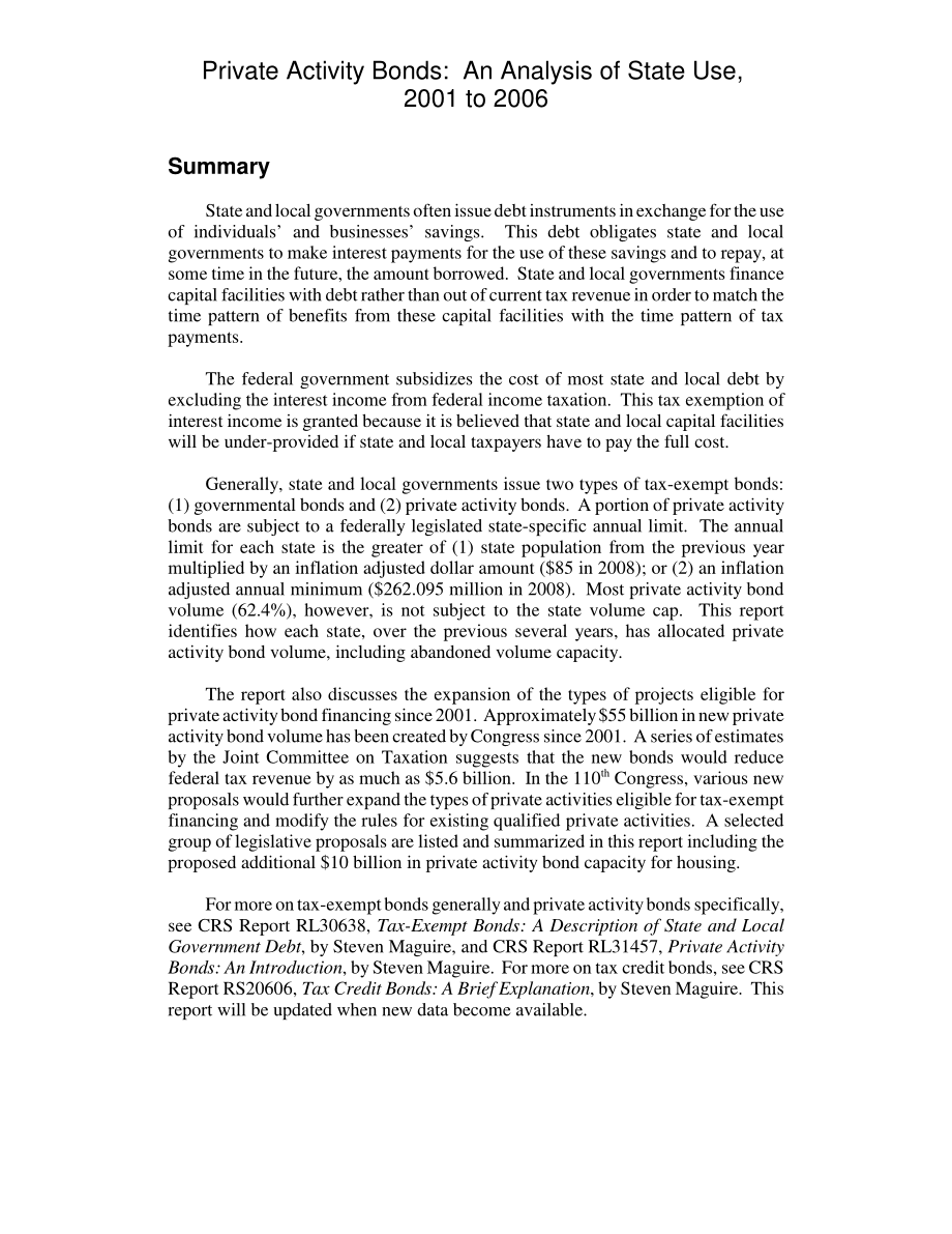 [20080425]RL34159_私人活动债券：2001-2006年国家使用情况分析.pdf_第2页