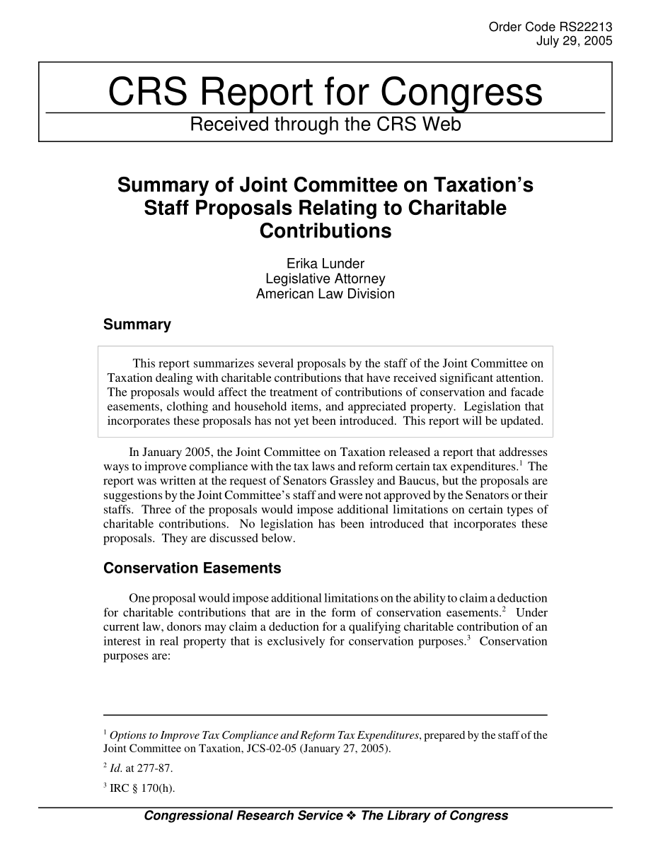 [20050729]RS22213_税务联委会有关慈善捐款的职员建议摘要.pdf_第1页