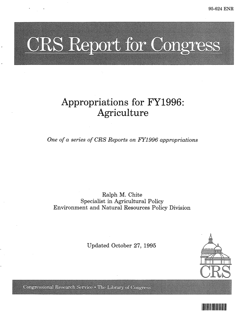 [19951027]95-624_1996财年拨款：农业.pdf_第1页