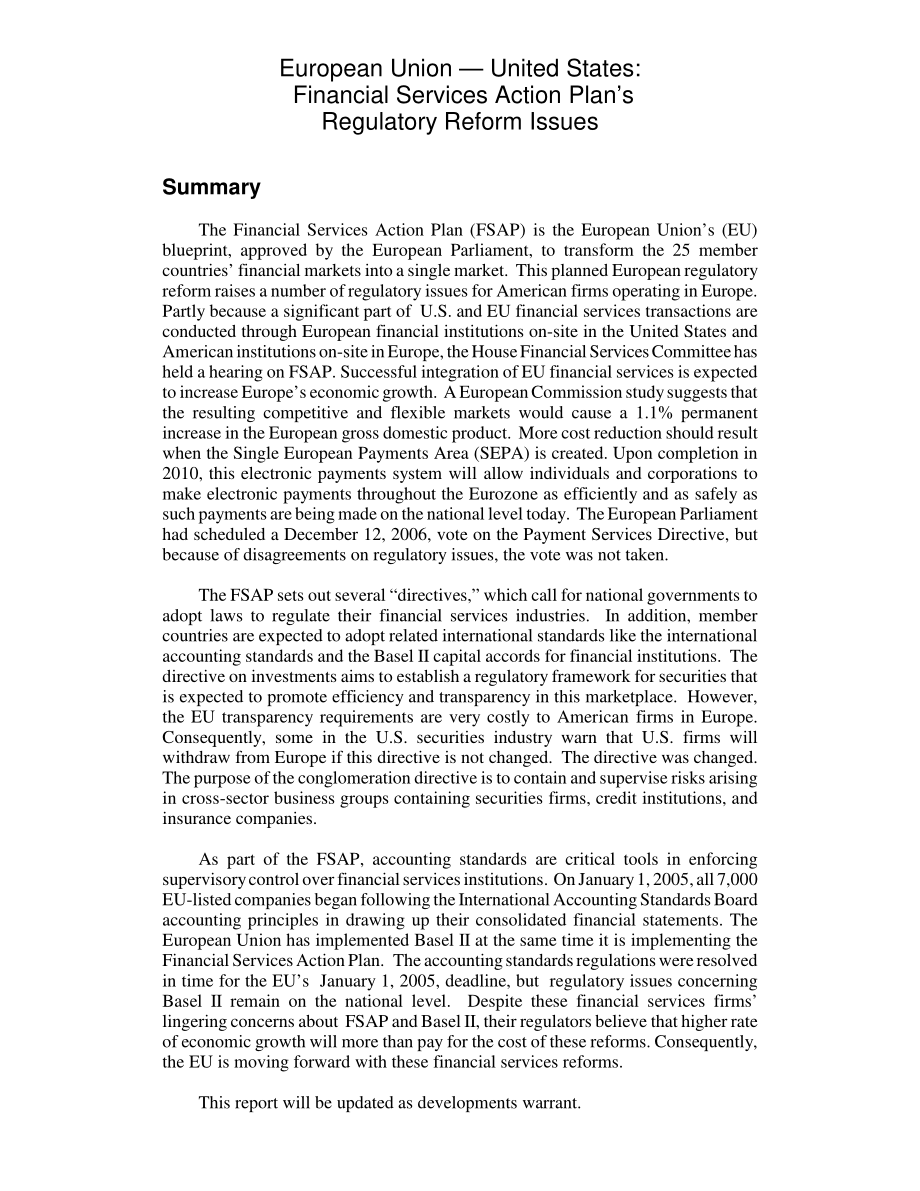 [20070124]RL32354_欧盟-美国：金融服务行动计划的监管改革问题.pdf_第2页