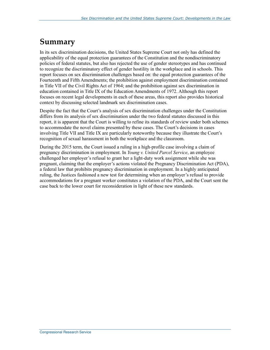[20151230]RL30253_性别歧视与美国最高法院：法律的发展.pdf_第2页