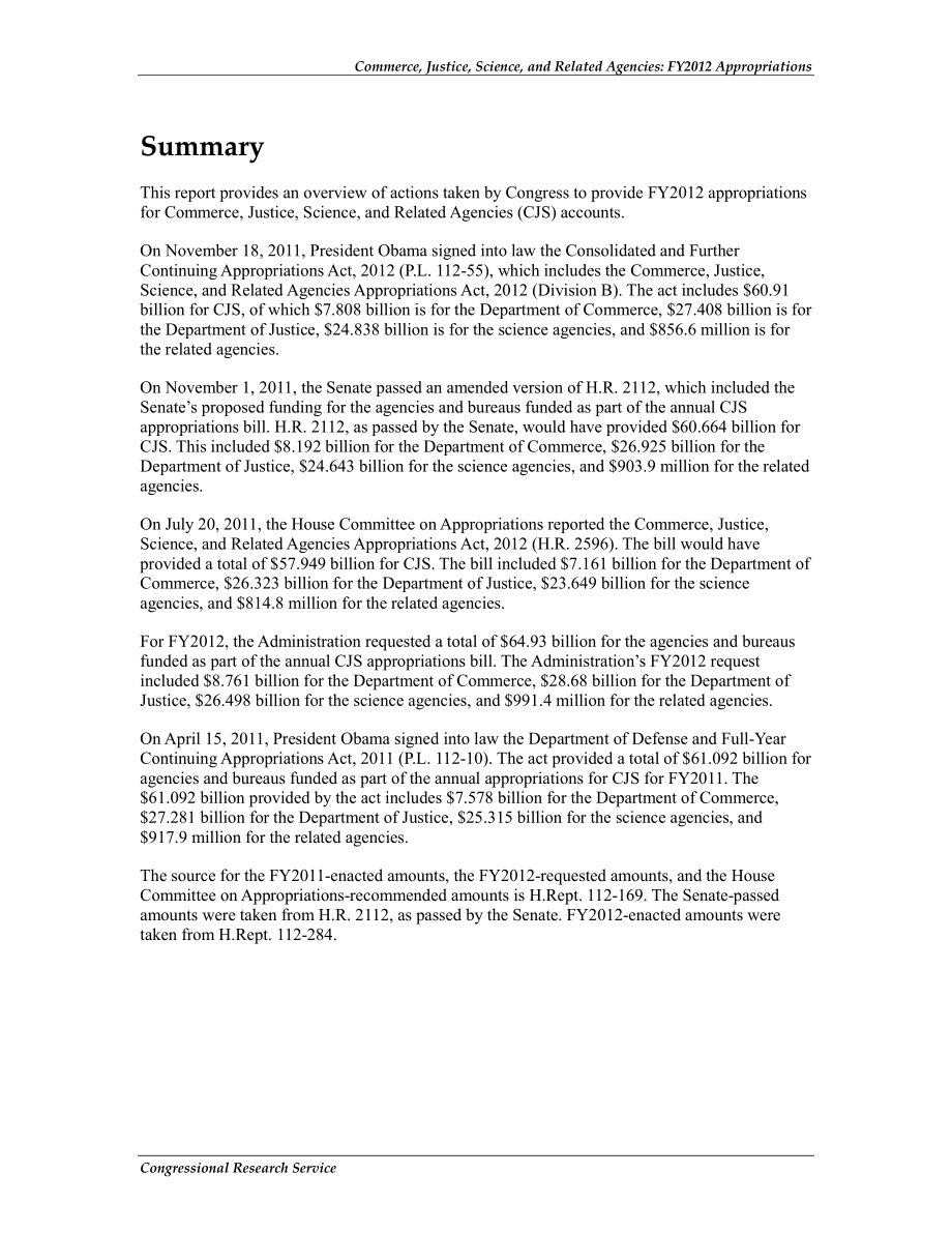 [20111208]R41721_商业、司法、科学和相关机构：2012财年拨款.pdf_第2页
