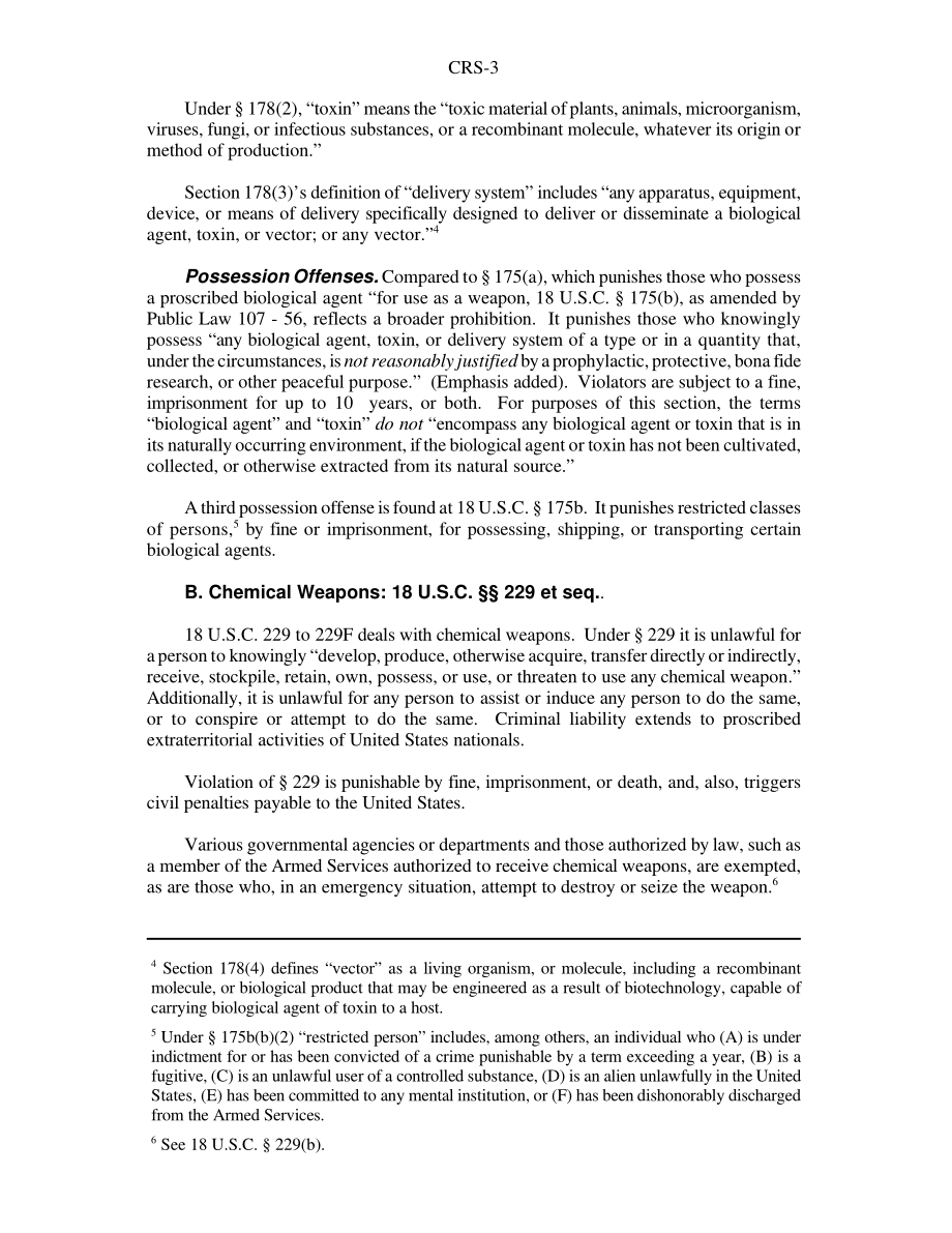 [20010913]RS21060_生物和化学武器：刑事制裁和联邦法规.pdf_第3页
