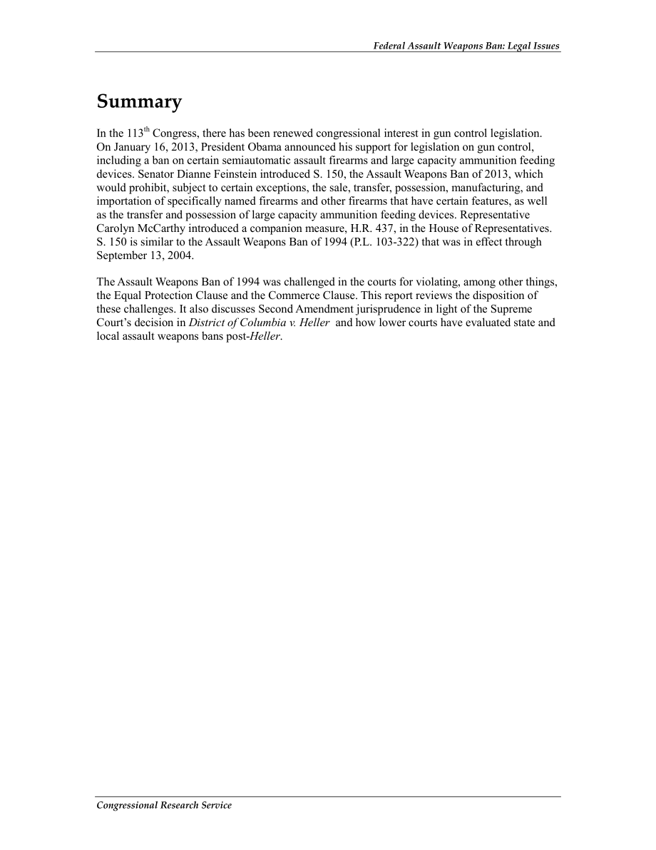 [20130214]R42957_联邦攻击性武器禁令：法律问题.pdf_第2页