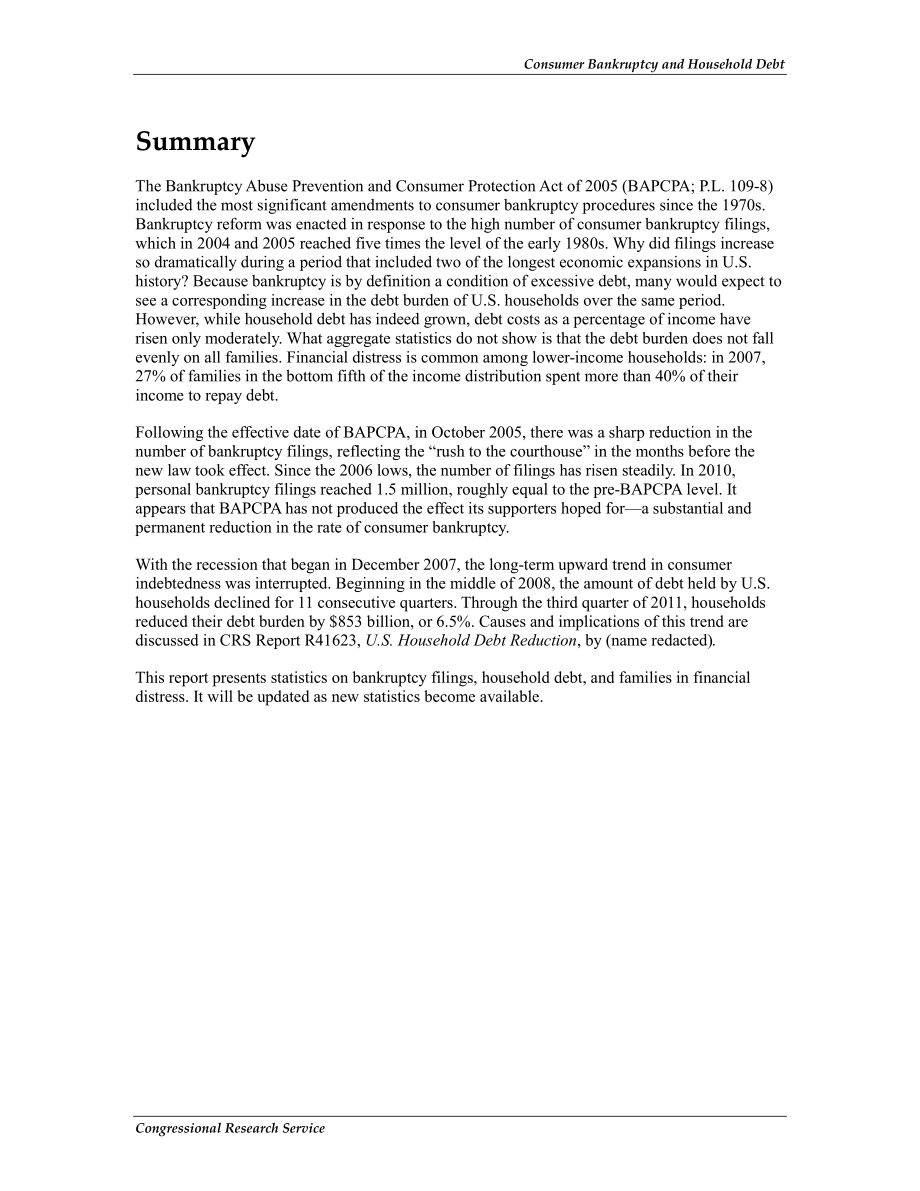 [20111212]RS20777_消费者破产和家庭债务.pdf_第2页