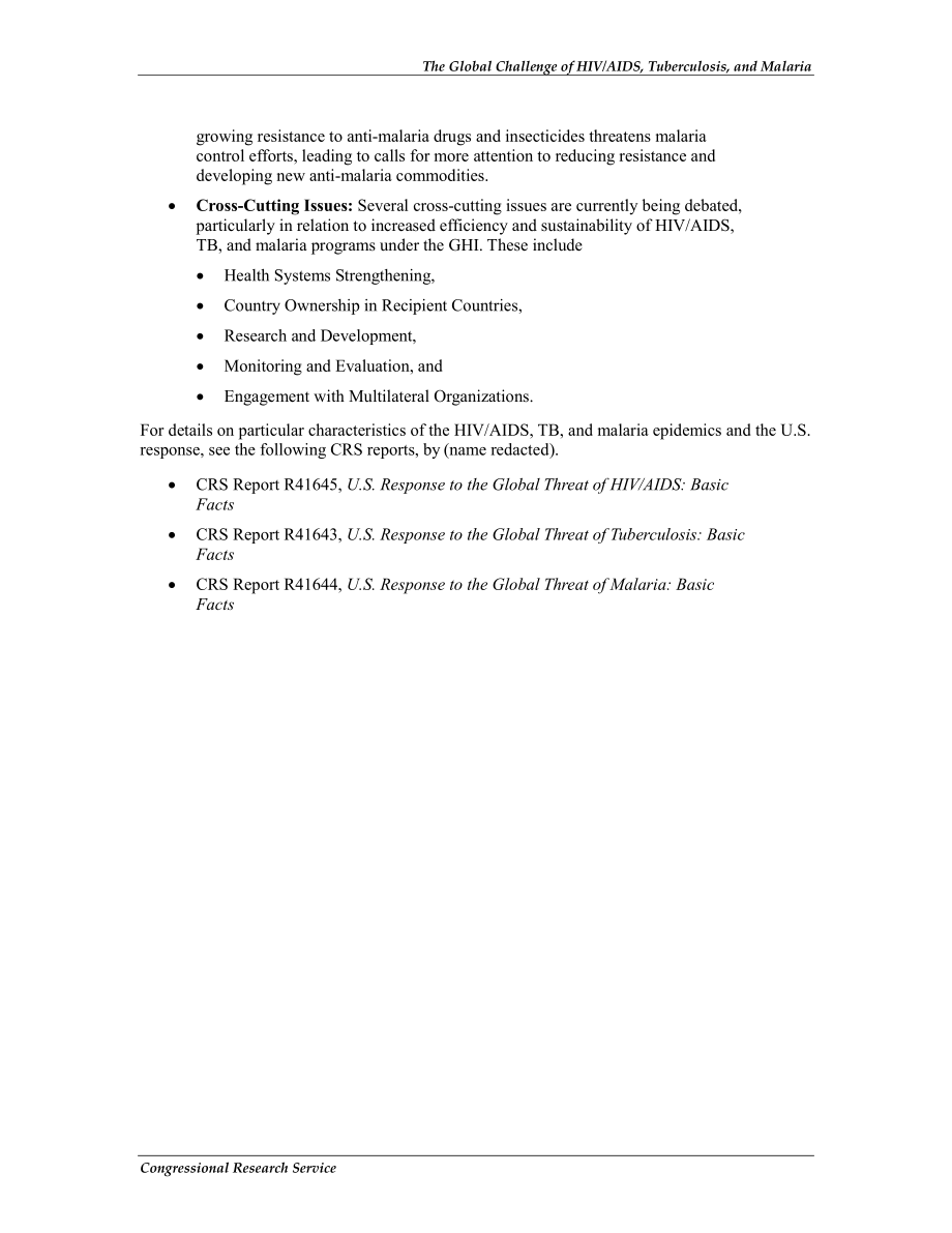 [20120529]R41802_艾滋病毒艾滋病、结核病和疟疾的全球挑战.pdf_第3页