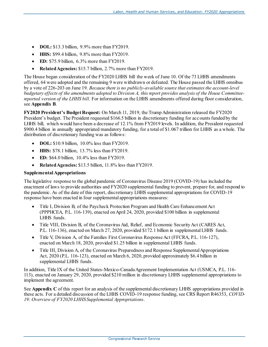 [20200820]R46492_劳动、卫生和公共服务以及教育：2020财年拨款.pdf_第3页