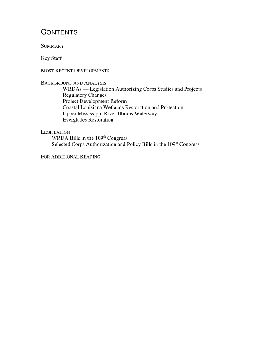 [20060609]IB10133_《水资源开发法》（WRDA）：美国陆军工程兵团第109届国会授权问题.pdf_第2页