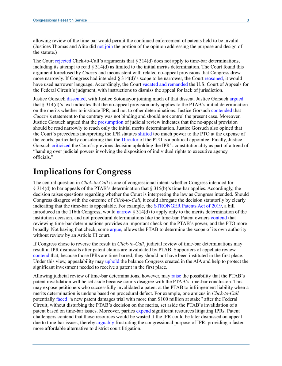 [20200428]LSB10454_最高法院认为对专利局的某些决定没有司法审查.pdf_第3页