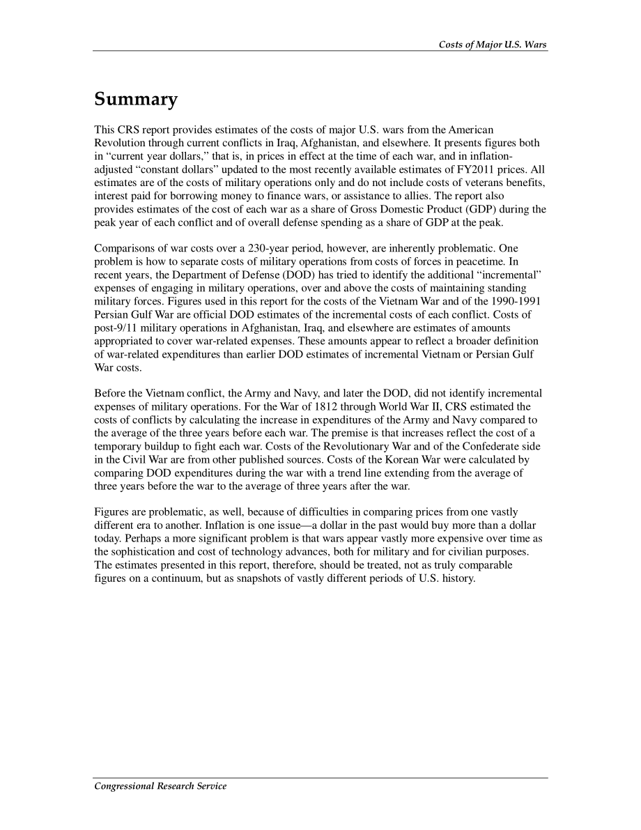 [20100629]RS22926_美国主要战争的成本.pdf_第2页
