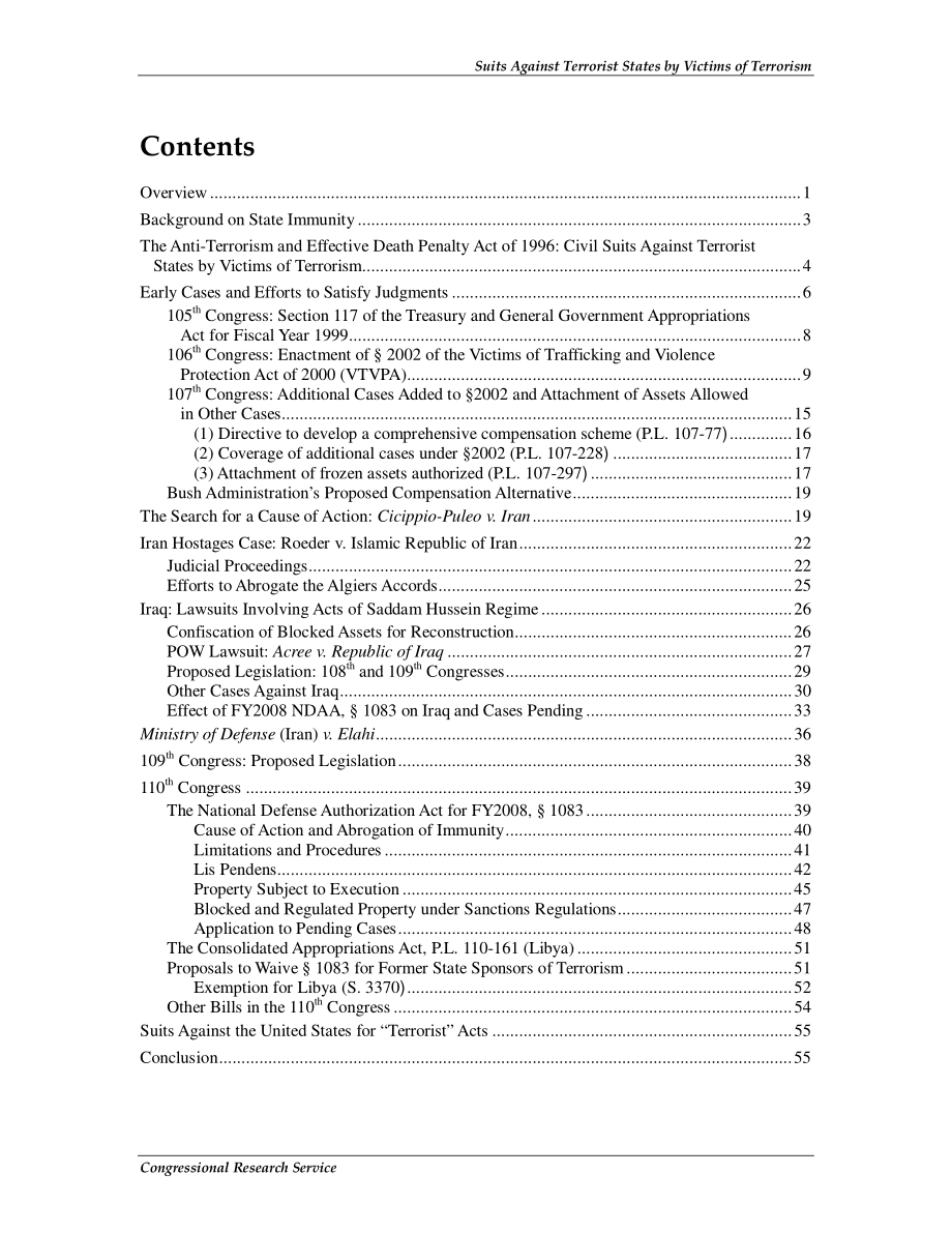 [20080808]RL31258_恐怖主义受害者对恐怖主义国家提起的诉讼.pdf_第3页