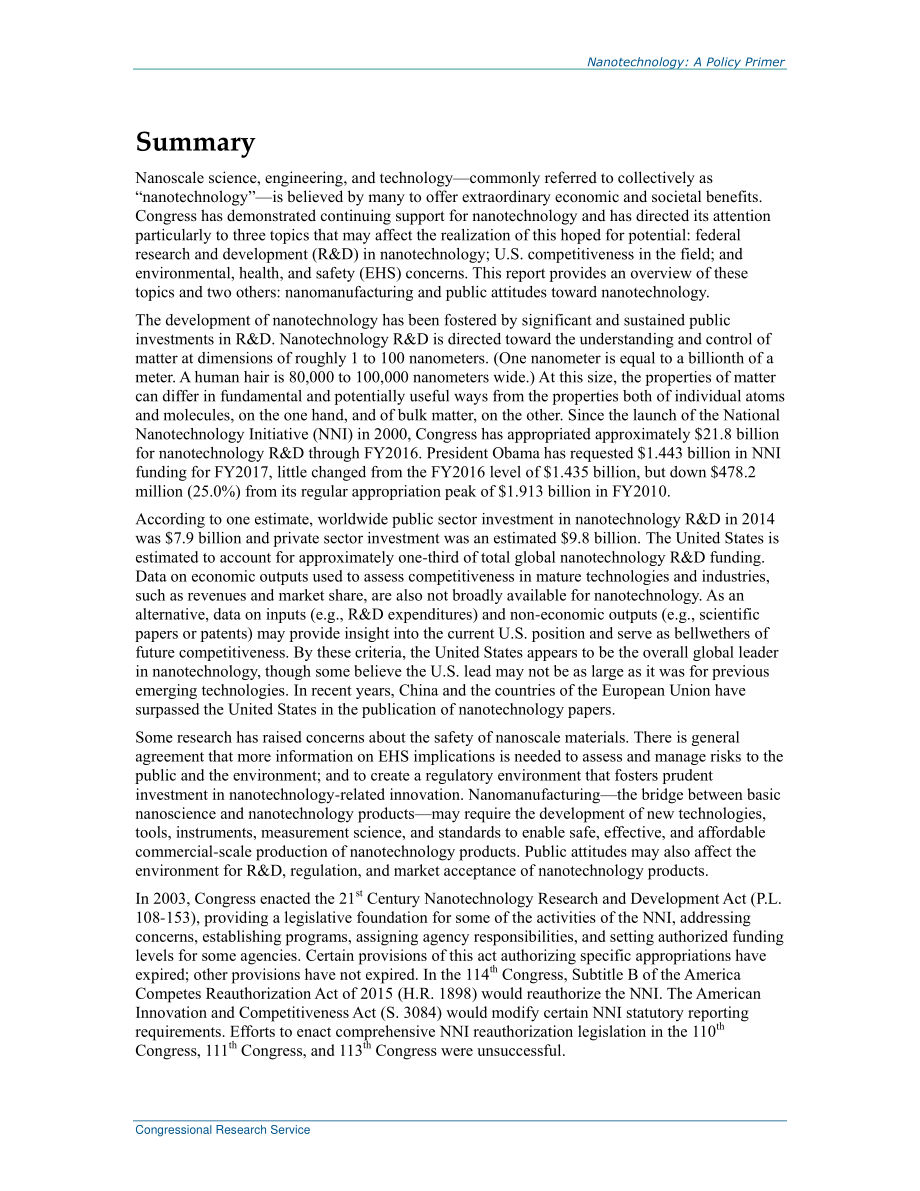[20160915]RL34511_纳米技术：政策入门.pdf_第2页