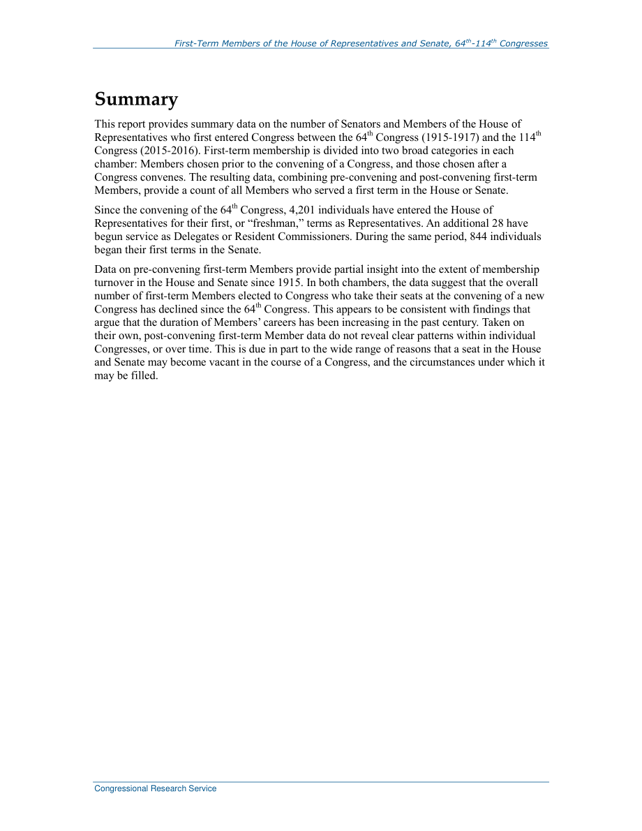 [20160307]R41283_第一届众议院和参议院议员第64-114届国会.pdf_第2页