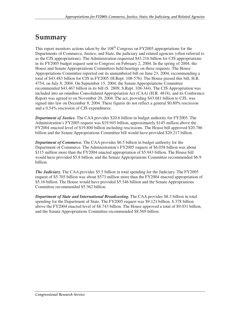 [20050112]RL32309_2005财年拨款：商业、司法、国家、司法和相关机构.pdf_第2页