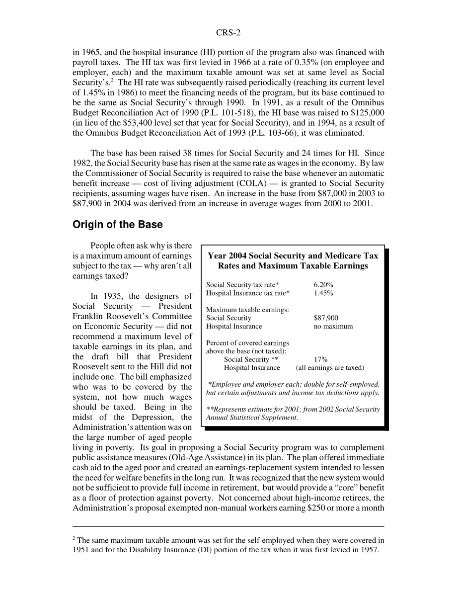[20040120]97-116_社会保障：提高或消除应税收入基数.pdf_第2页