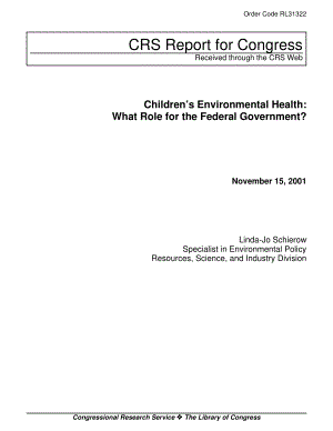 [20011115]RL31322_儿童环境健康：联邦政府扮演什么角色？.pdf