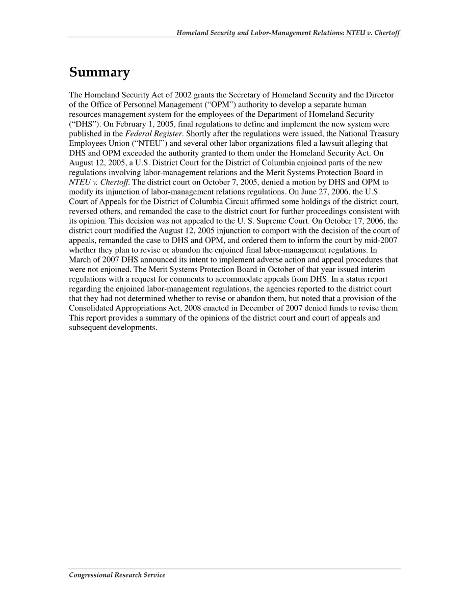 [20080201]RL33052_国土安全和劳资关系：恩图诉切尔托夫.pdf_第2页
