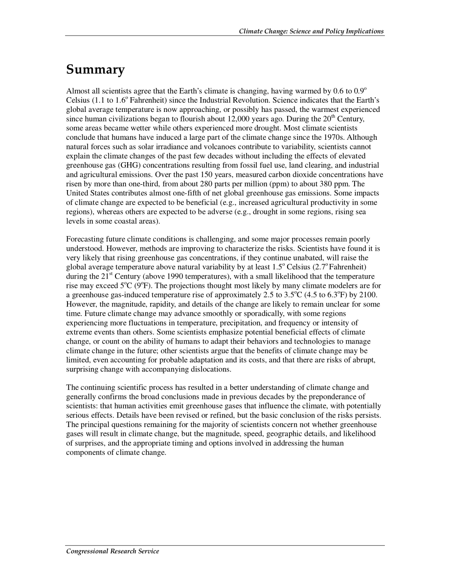 [20070502]RL33849_气候变化：科学和政策影响.pdf_第2页