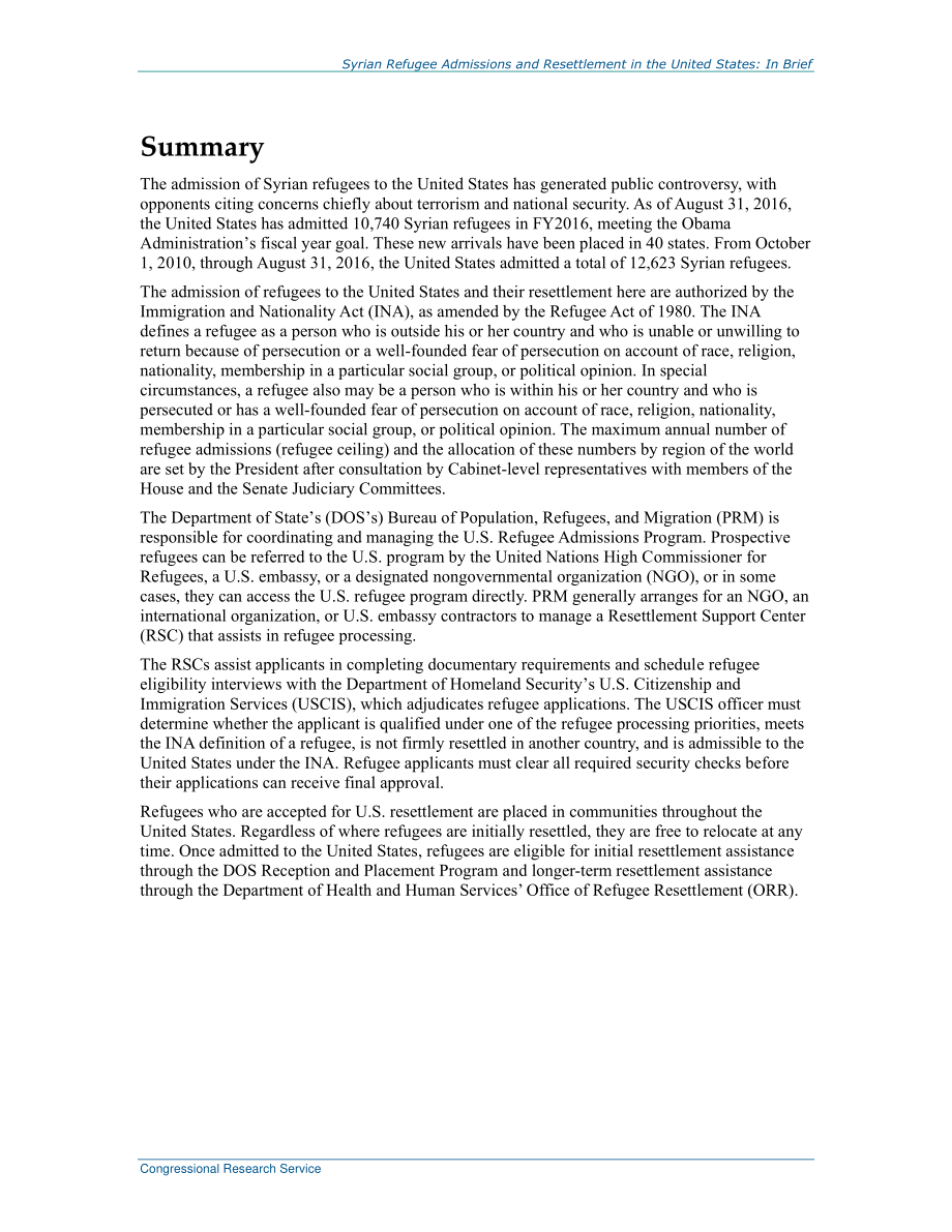 [20160916]R44277_在美国接纳和重新安置叙利亚难民：简言之.pdf_第2页