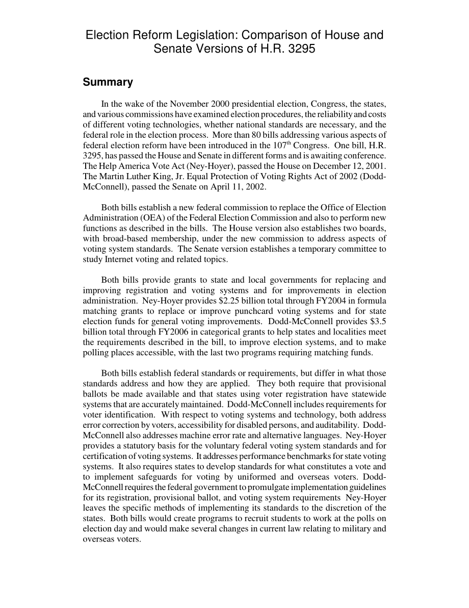 [20020515]RL31417_选举改革立法：比较众议院和参议院版本的H.R.3295.pdf_第2页