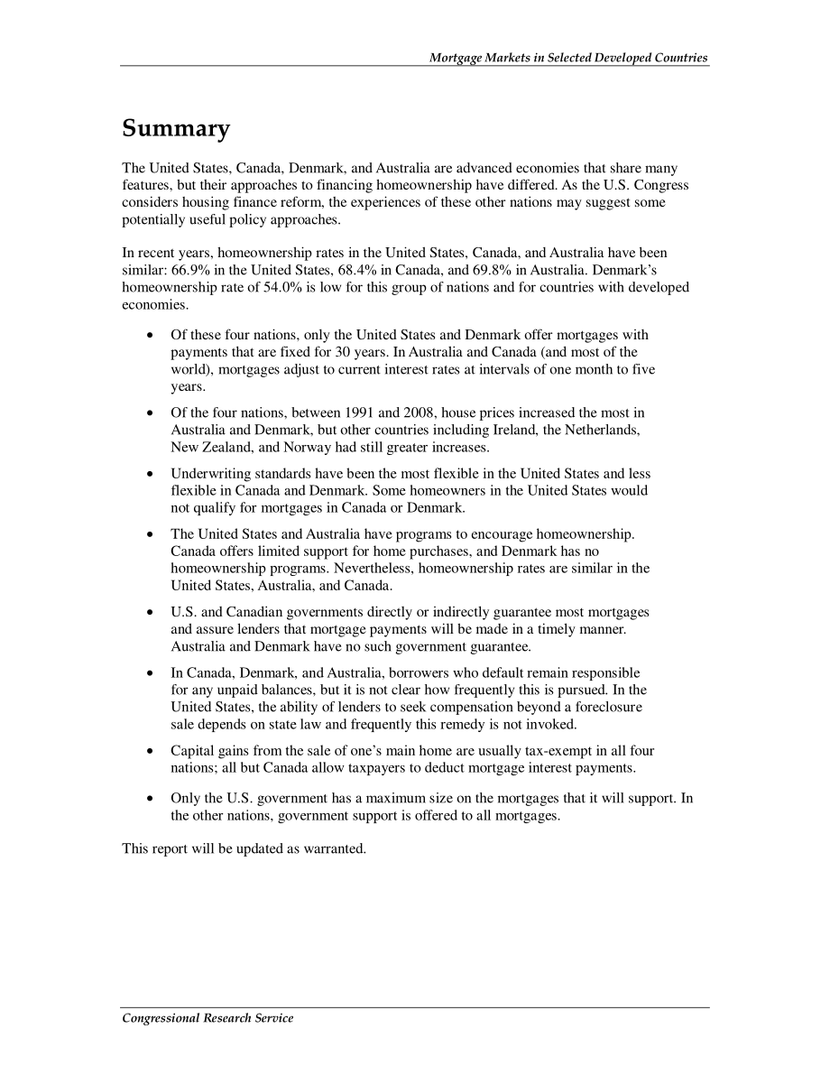 [20100929]R41432_选定发达国家的抵押贷款市场.pdf_第2页