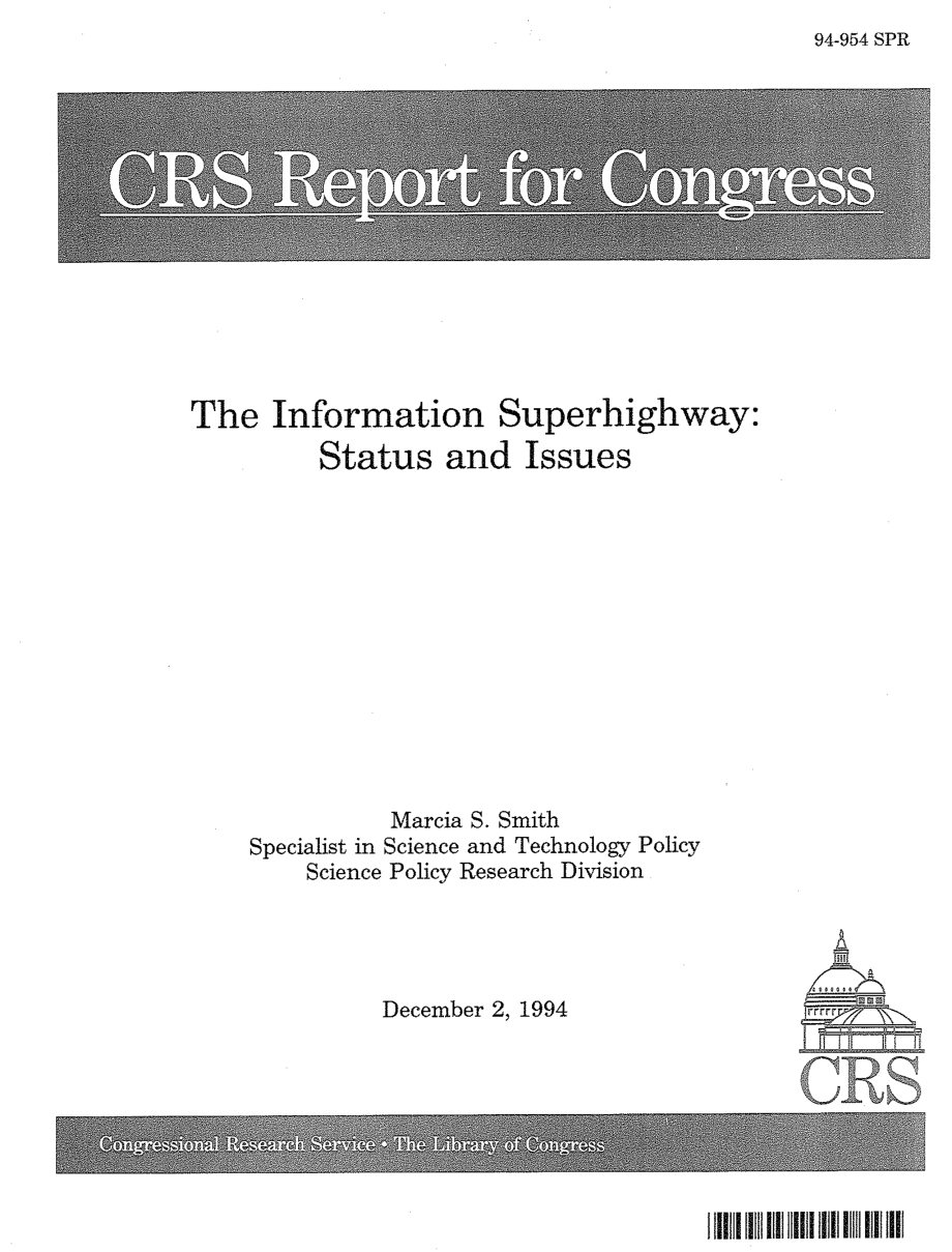 [19941202]94-954_信息高速公路：现状和问题.pdf_第1页