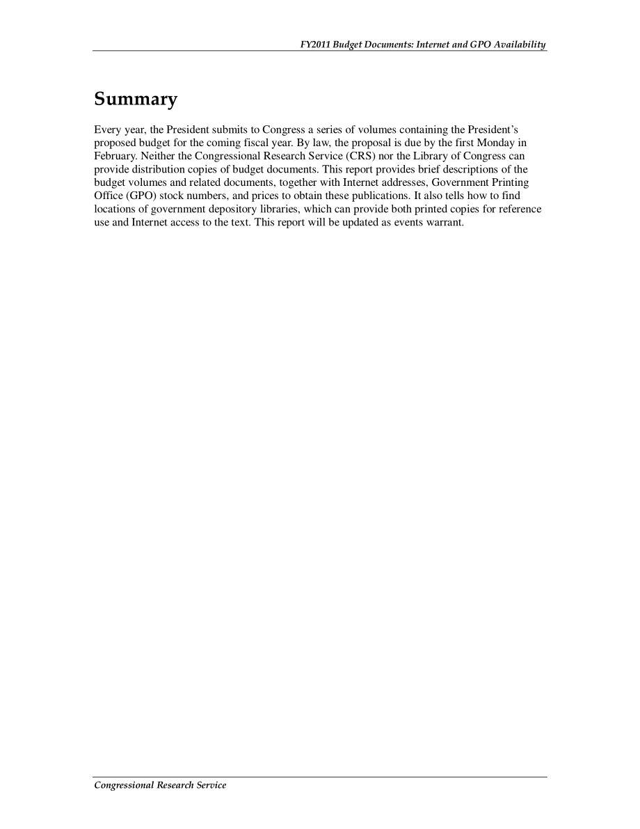 [20100308]R41095_2011财年预算文件：Internet和GPO可用性.pdf_第2页