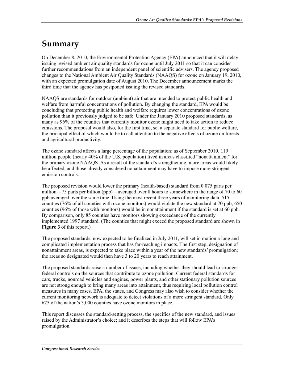 [20101221]R41062_臭氧空气质量标准：EPA的拟议修订.pdf_第2页