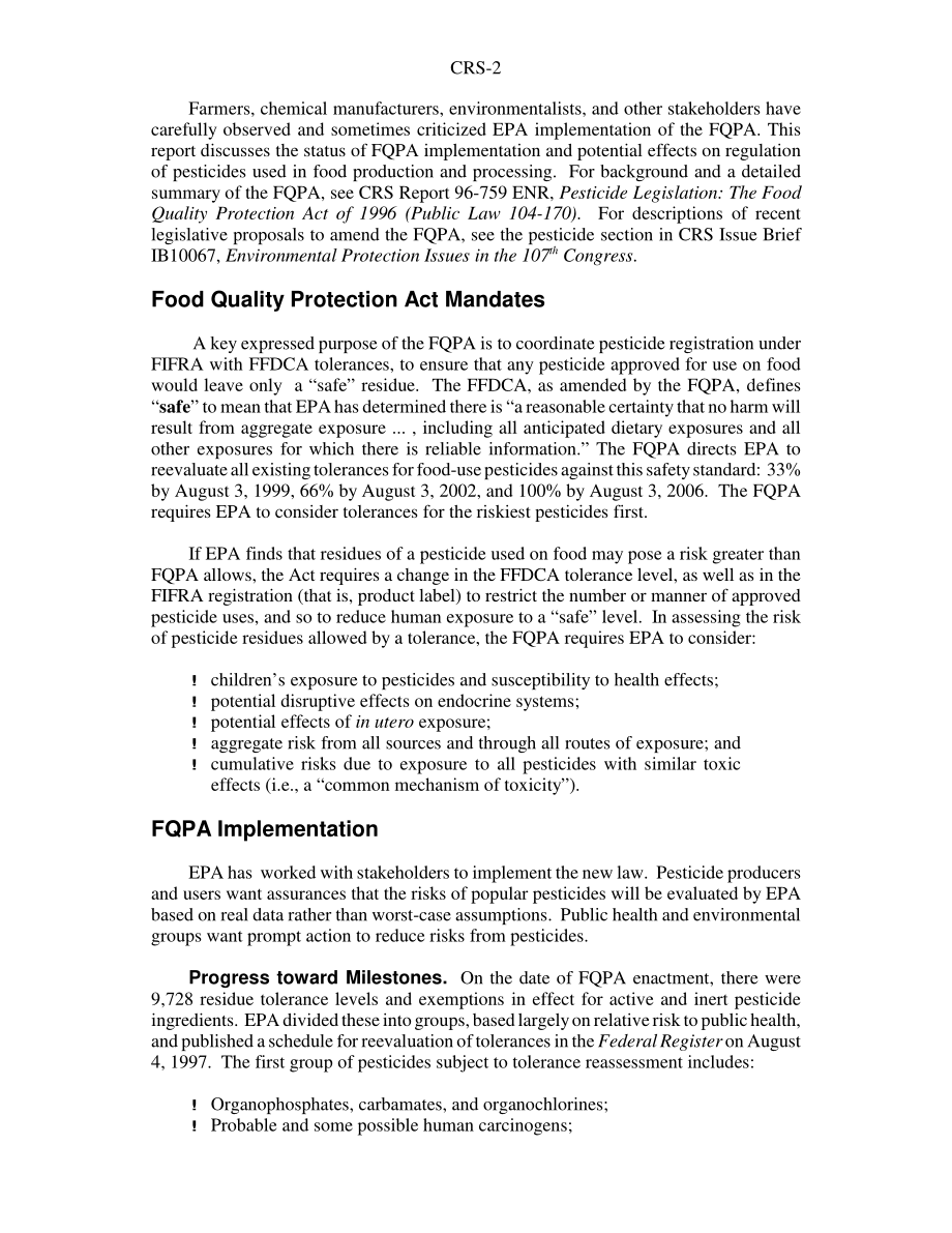 [20021104]RS20043_农药残留法规：《食品质量保护法》实施情况分析.pdf_第2页